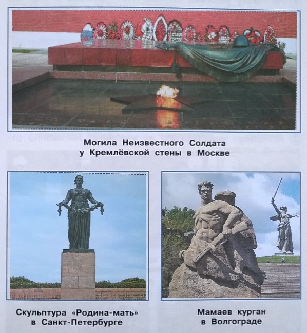 памятники, посвященные Великой Отечественной войне