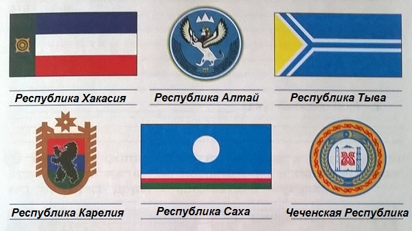 флаги и гербы некоторых республик России